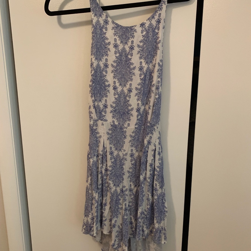 Blue & White Romper